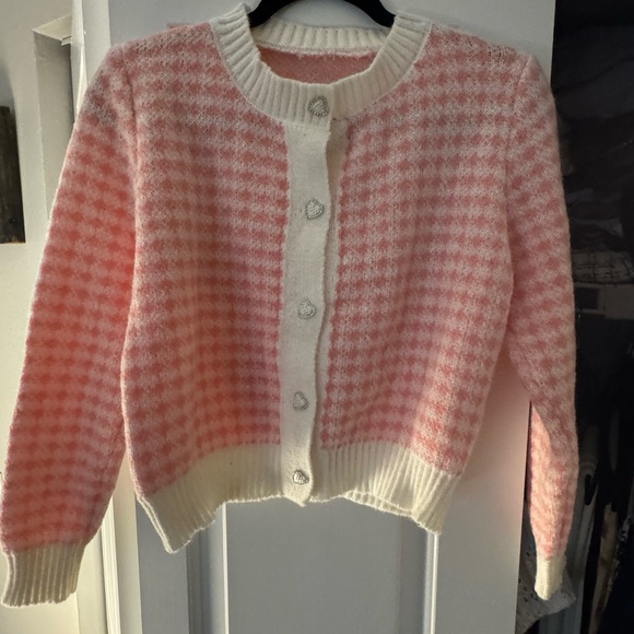 Pink and White Women's Sweater #100 - Picture 1 of 2